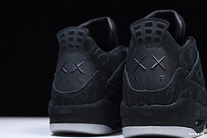 Cheap TB Nike 930155 4 001 black retro Jordan kaws Air 0717